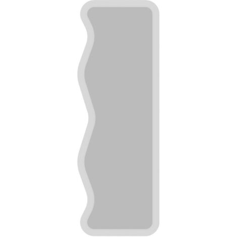 Miroir en bois "Asel" - 50 x 160 cm - Blanc