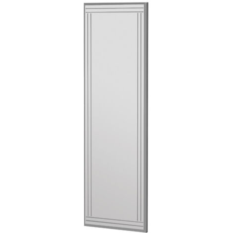 Miroir en bois "Buhem" - 40 x 120 cm - Blanc
