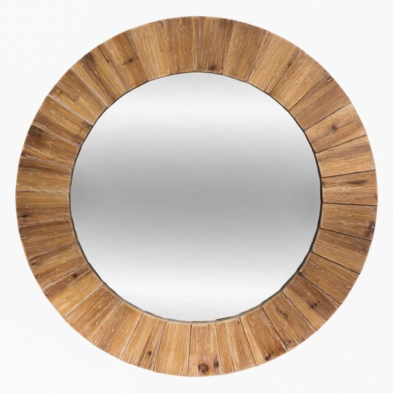 Atmosphera - Miroir Pamela en bois D83cm créateur d'intérieur