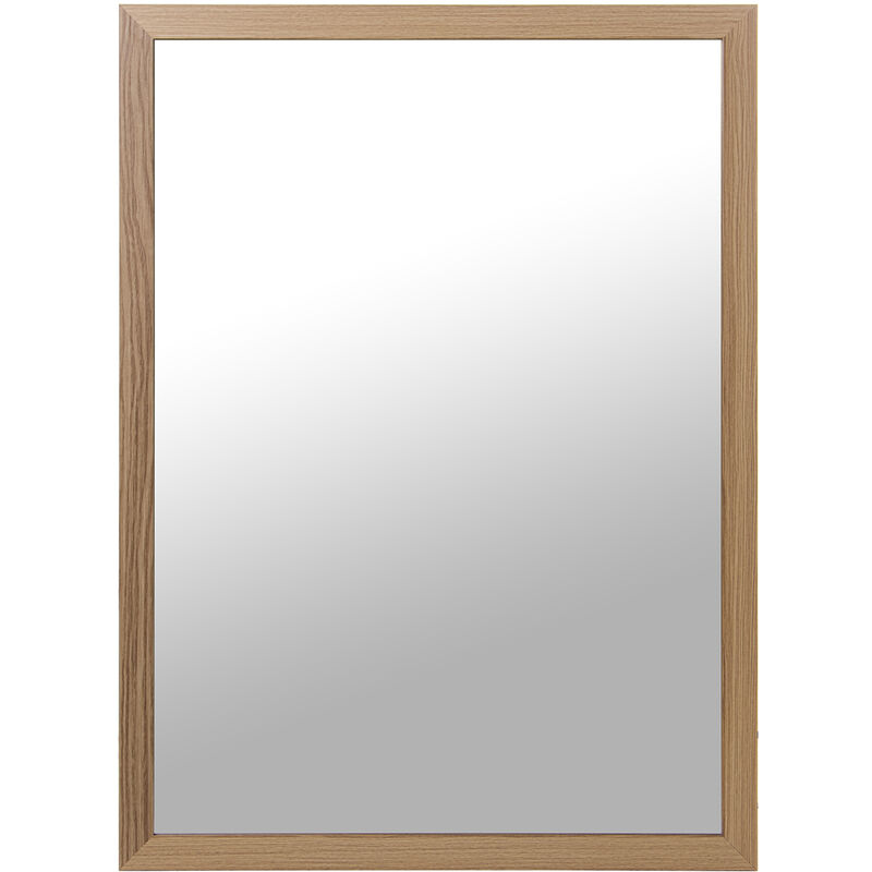 Fijalo - Miroir en bois naturel 55X75 Cm. 55X1,2X75 Cm, ​​​​Int:52X72 Cm