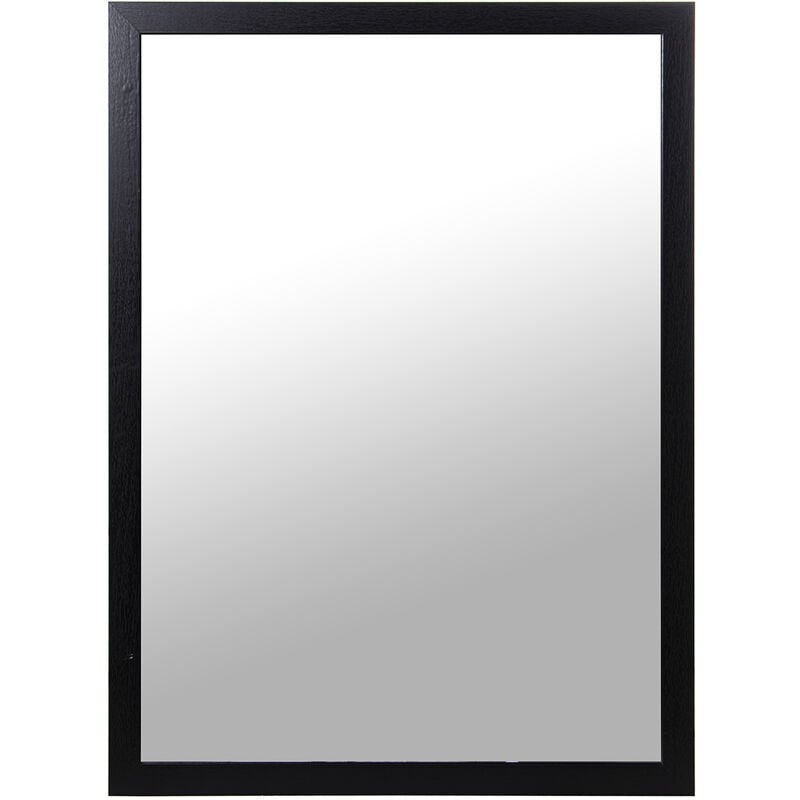 Fijalo - Miroir en bois noir 55X75 Cm. 55X1,2X75 Cm, ​​​​Int:52X72 Cm