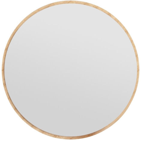 Miroir en bois "Ozze" - 60 x 60 cm - Beige