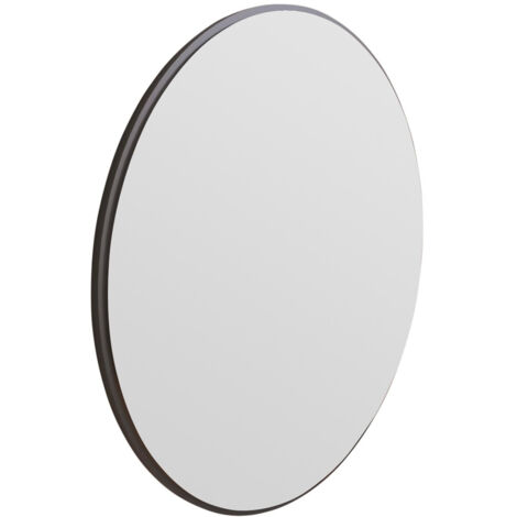 Miroir en bois "Ozze" - 60 x 60 cm - Noir