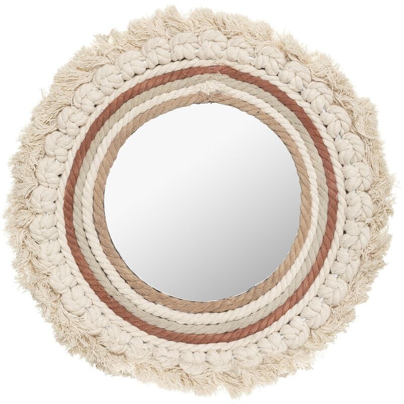 Atmosphera - Mirror Wonder D40, D.40x1,8 cm - beige - Beige