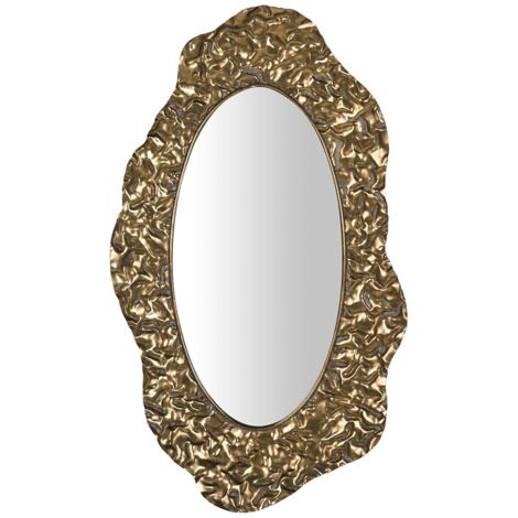 Miroir en métal doré 42 x 3 x 74 cm