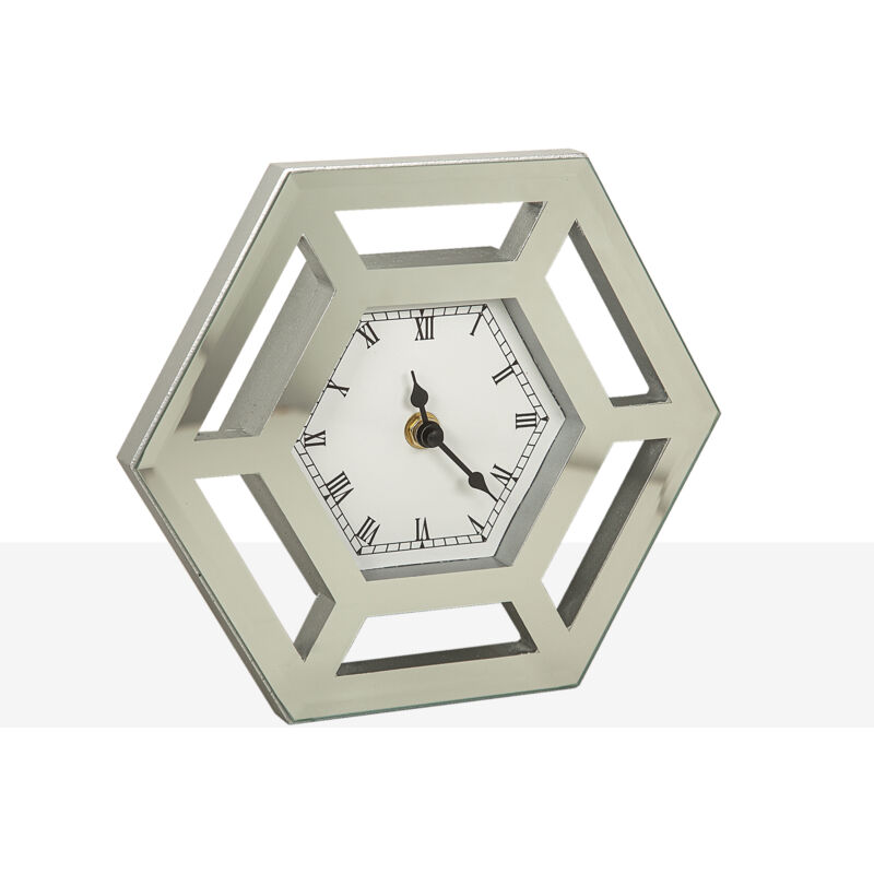 Fijalo - Horloge Miroir Hexagonale Ajourée