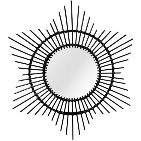 Miroir en rotin Aina 425 - Noir
