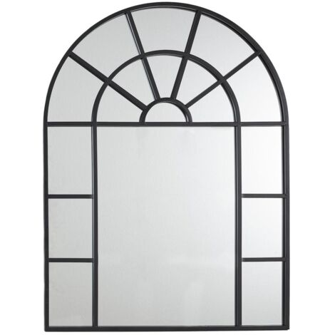 Miroir Fenêtre Métal Noir 60x80 cm