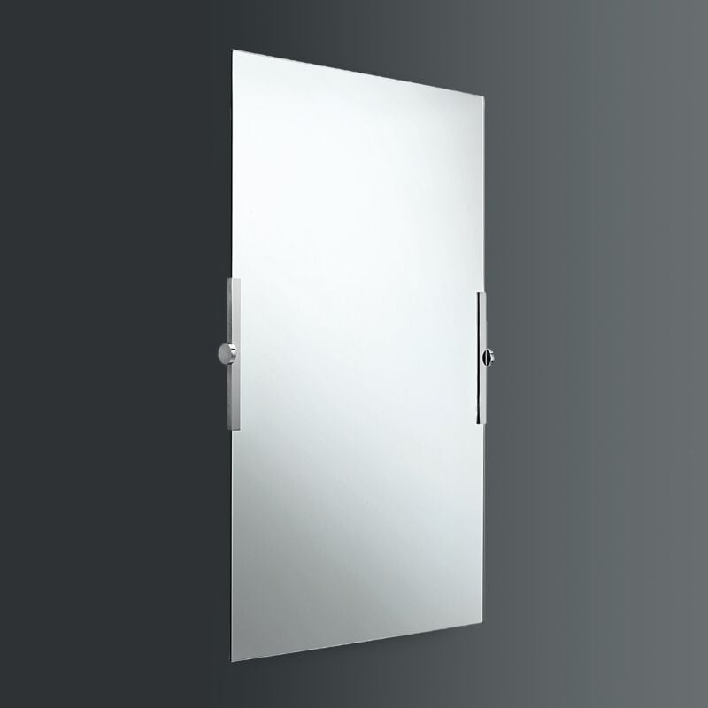 Lineabeta - Miroir filaire poli miroir pivotant 80x64cm chrome