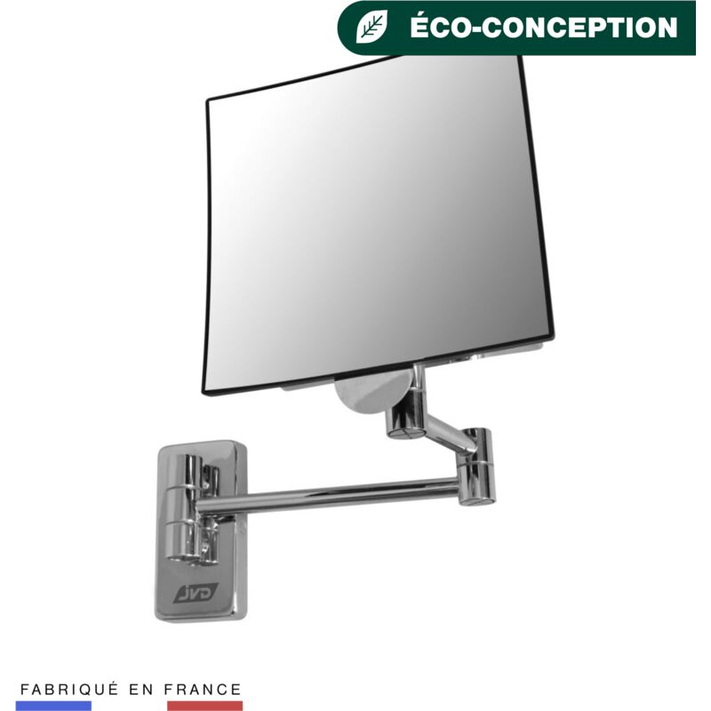 Miroir Galaxy carré simple bras tubulaire - Matériel professionnel - JVD