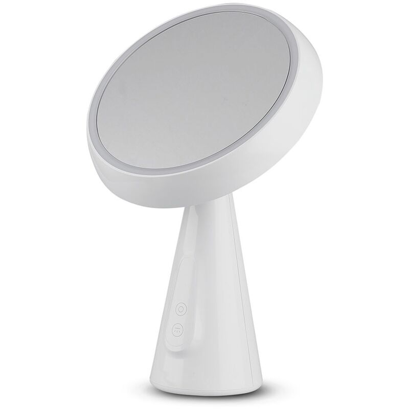 Lampe de miroir - Lampe led rechargeable par usb avec variateur tactile - Adaptateur de prise standard ue - Rotatif/basculant - Blanc chaud 3000K