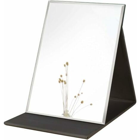 Miroir Grand Miroir de Maquillage Portable Super HD Miroir Multi Stand Angle Main Libre / Portable / Table Miroir Pliable 10X7 Pouces
