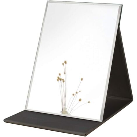 Miroir Grand Miroir de Maquillage Portable Super HD Miroir Multi Stand Angle Main Libre / Portable / Table Miroir Pliable 10X7 Pouces