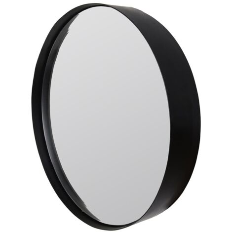 Miroir, Grand Miroir décoratif RAJ Noir en Metal, BOITE A DESIGN