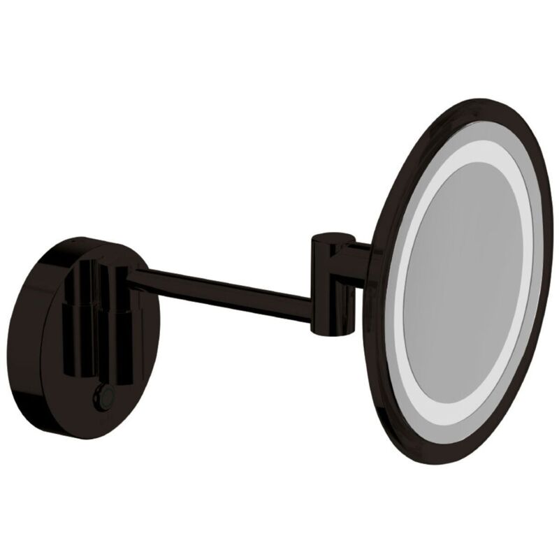 Miroir grossissant 3x rond avec applique led, My Mirror - Inda
