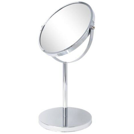 Miroir grossissant 5x DEBLANCH a poser, chrome - chromé