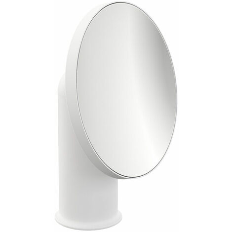 Miroir grossissant à poser en acier de la collection &39Geyser&39 par Cosmic - Blanc satiné