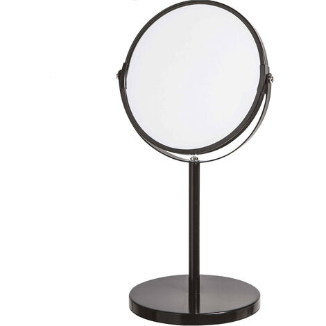 Miroir grossissant en métal à poser