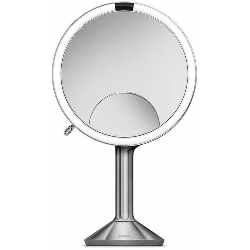 Simplehuman Miroirs cosmétiques - Miroir cosmétique avec éclairage LED, inox brossé ST3024