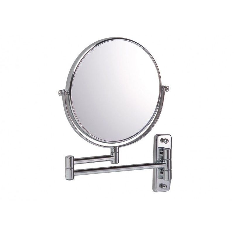 Miroir Grossissant (X10) Mural - Diamètre: 20 cm - Chrome