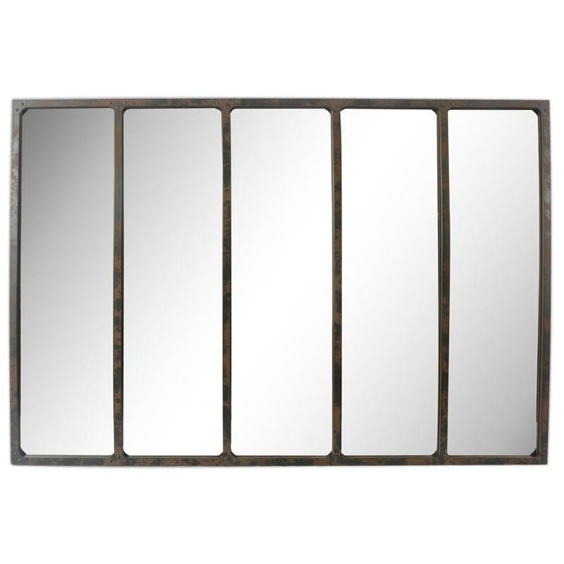 Miroir industriel avec rivets 137x90cm