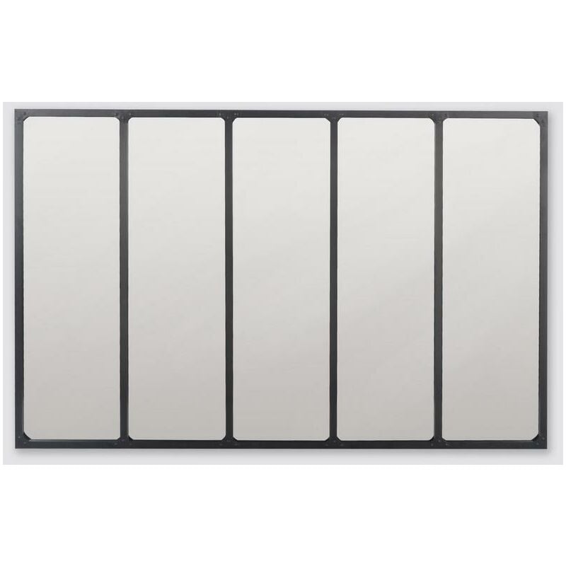 Miroir industriel avec rivets 137x90cm