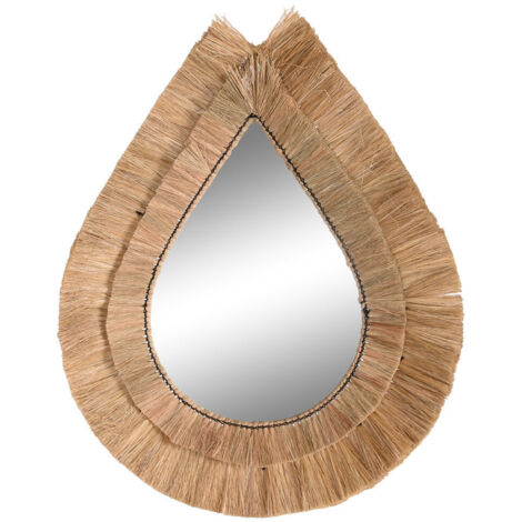 Miroir Jute 62X5X80 Larme Naturel
