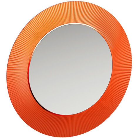 Miroir KARTELL, 780 x 780 mm, avec éclairage LED LAUFEN orange mandarine