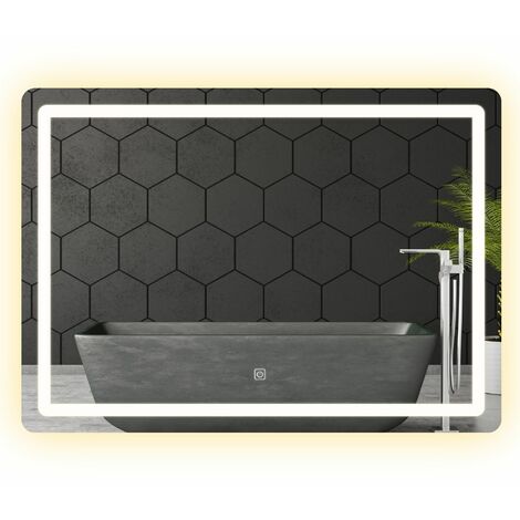 MIROIR LED 80X60CM P10407