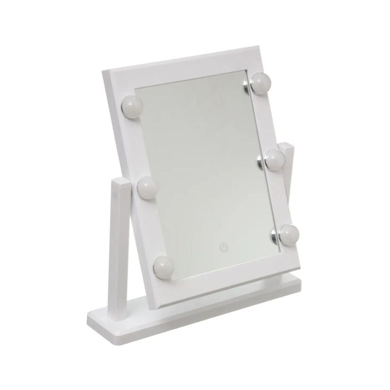 5five Simply Smart - Miroir led à Poser 'Hollywood' 40cm Blanc