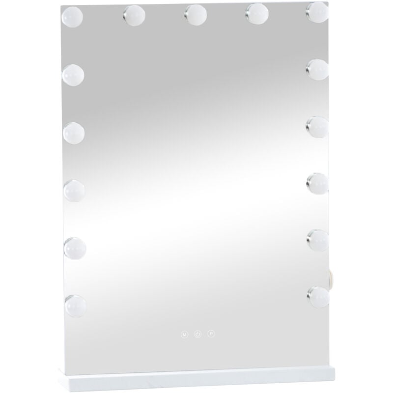 Miroir pour le maquillage avec des lumières Murrieta blanches