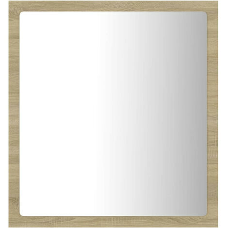 Miroir LED de salle de bain Chêne sonoma 40x8,5x37