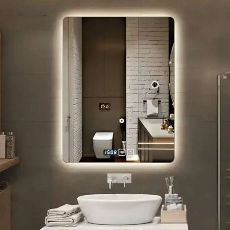 Miroir led de salle de bain sensitif 60 x 80 cm, Galis