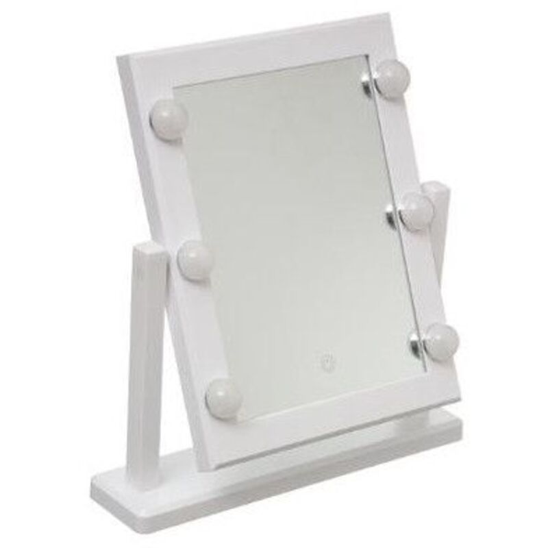 Miroir à led Collection de miroirs 'hollywood' 37x9x40,5cm white