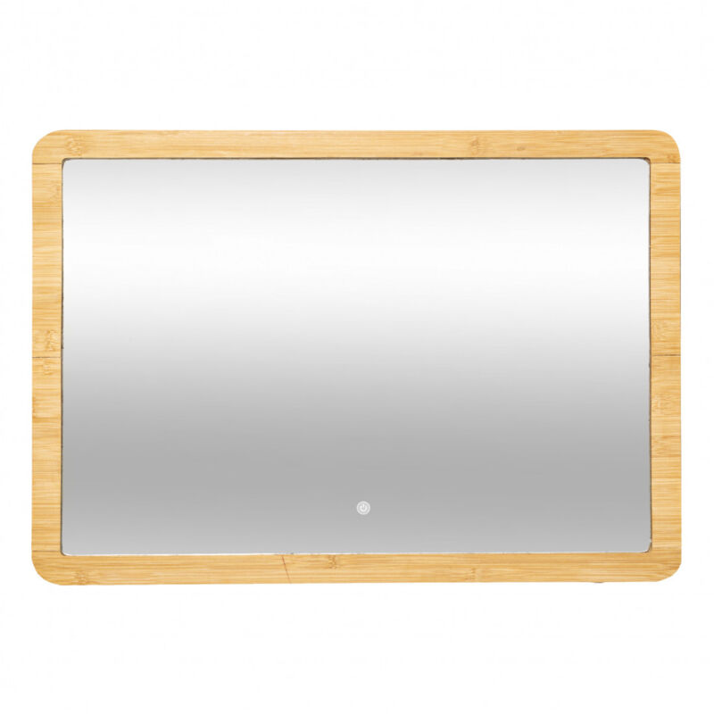 5five Simply Smart - Miroir rectangulaire angle à led 66x47cm bambou - 5five