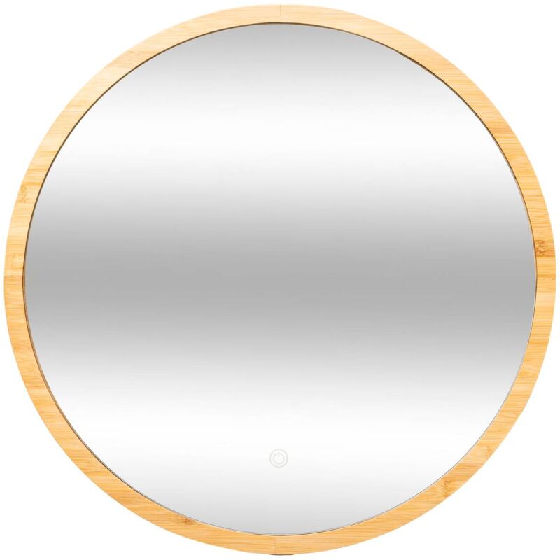 5five Simply Smart - Miroir rond à led 57cm bambou - 5five