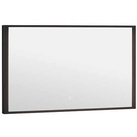 Miroir LED Oselva avec interrupteurs tactiles, avec cadre noir, 1000x800mm