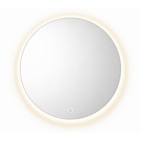 Miroir LED rond - 60 x 60 cm - Éclairage LED rétroéclairé - AURELIA