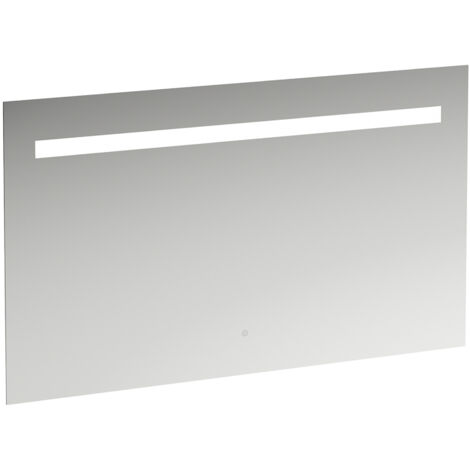 Miroir Leelo courant avec éclairage LED horizontal intégré, cadre