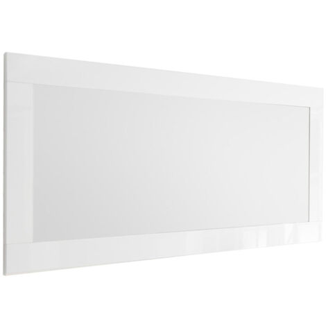 Miroir LIPARI blanc brillant