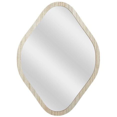 Miroir Losange Déco "Elio" 60cm Naturel