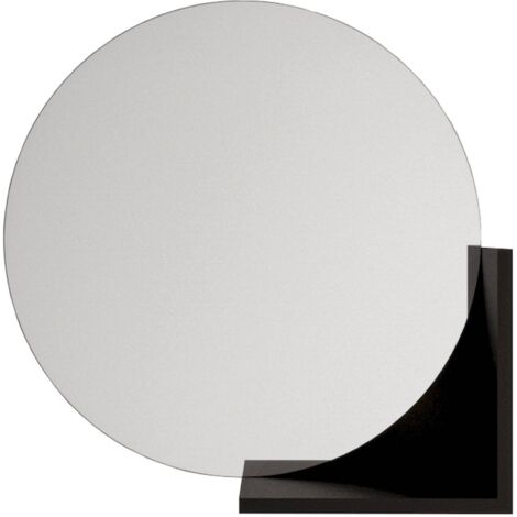 Miroir Lucija 61,8 x 12 x 61,8 cm Bois - Noir