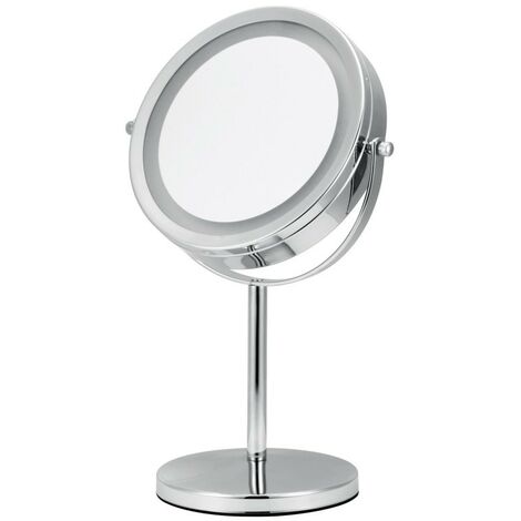 Miroir lumineux à LED miroir de maquillage grand miroir de maquillage pour filles de dortoir étudiant double face-2pcs