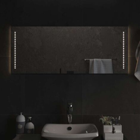 Miroir lumineux de salle de bain à LED Style baroque - 40x100 cm BV436066 - BonneVie