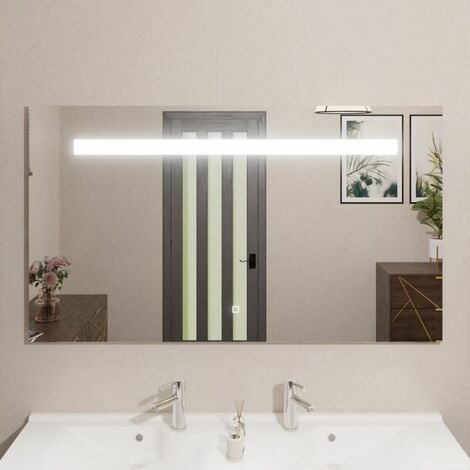 Miroir salle de bain LED auto-éclairant HIGHWAY 70x50cm pas cher