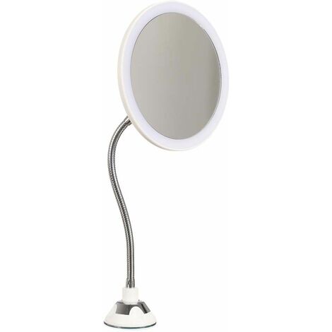 Miroir lumineux flexible grossissant Beauty - Blanc