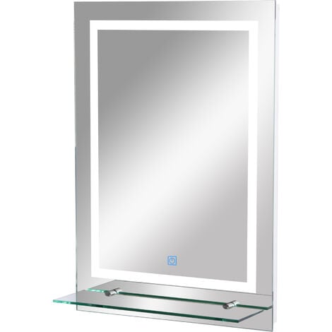 Miroir lumineux LED 22 W interrupteur tactile 50L x 15l x 70H cm