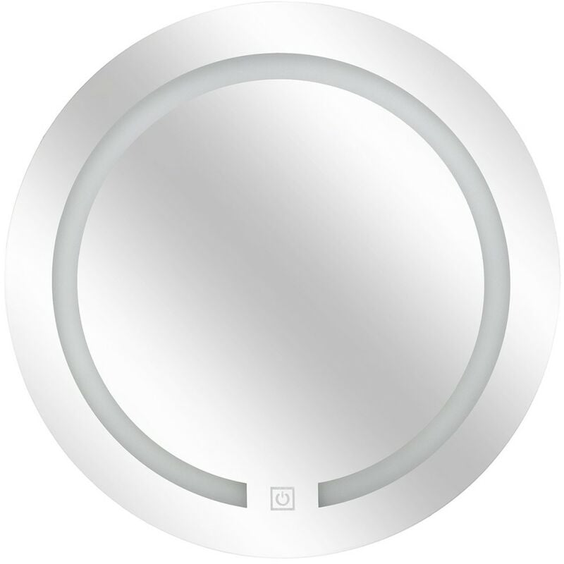 Miroir lumineux led rond tactile