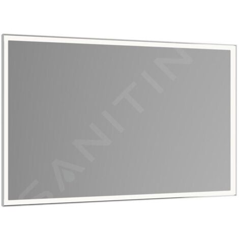 Miroir lumineux Royal Lumos 1000x650x60mm anodisé argent avec miroir chauffant KEUCO