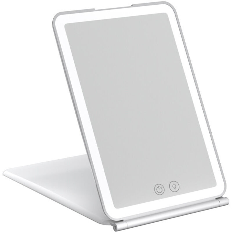 Miroir Maquillage Lumineux avec 72 LED, 1500mAh luminosité Ajustable,3 Modes d'éclairage, Miroir de Maquillage Pliable et Portable, idéal pour Les